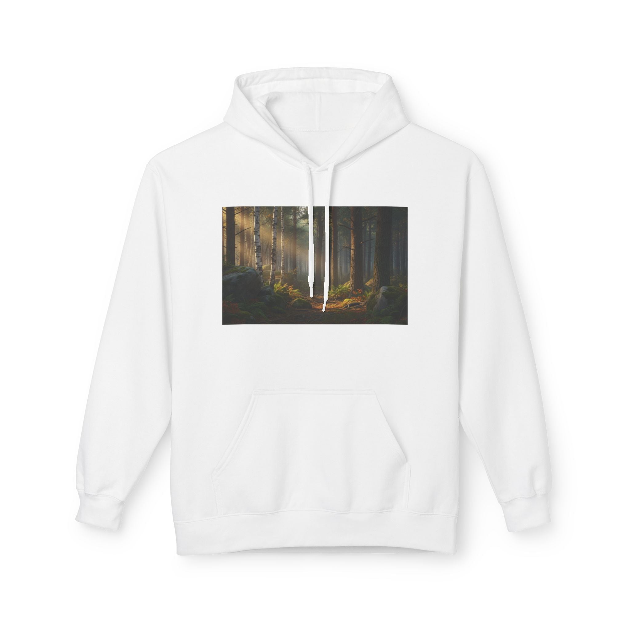 Forest Path Hoodie — Misty Woodland Scenic Sweatshirt