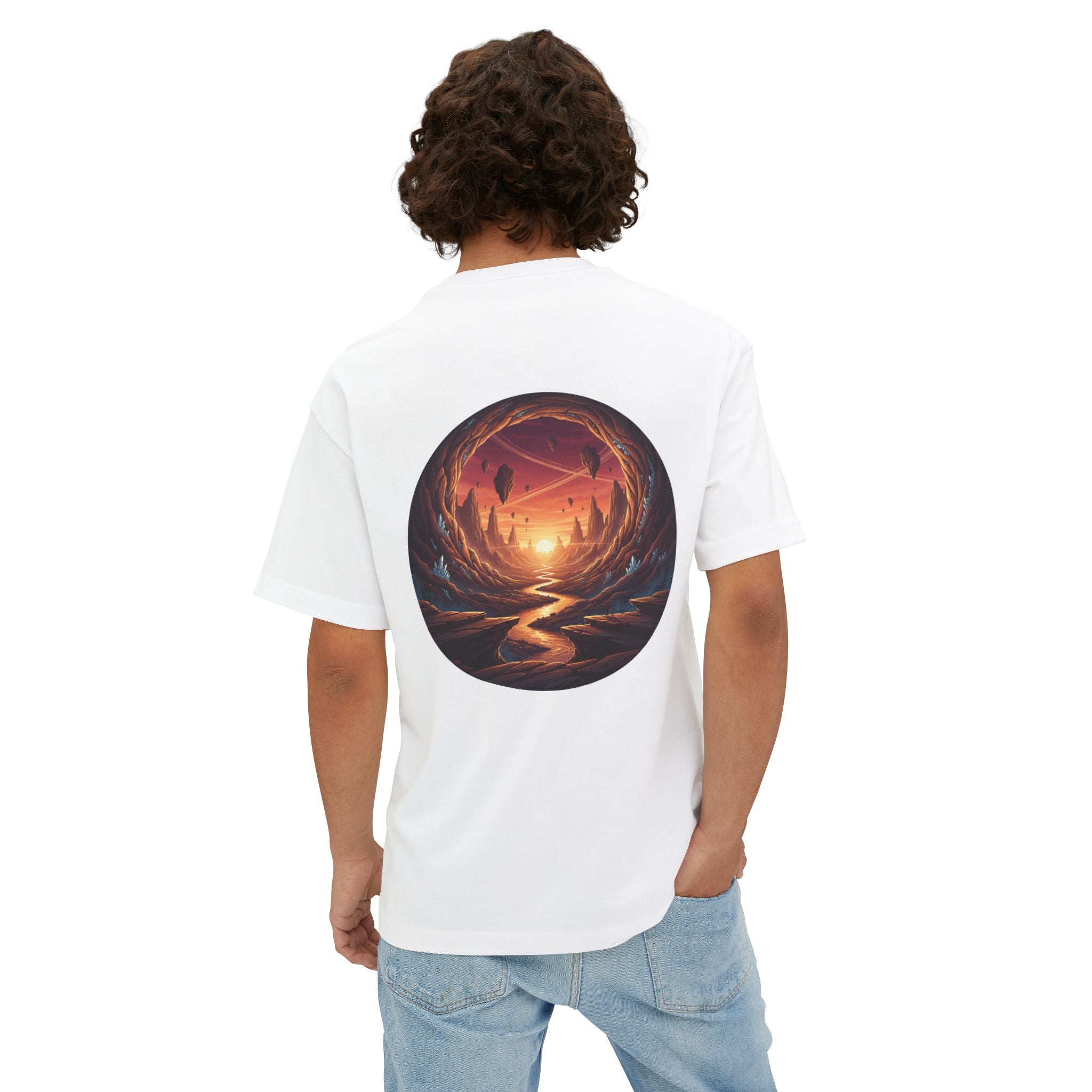Boxy Tee — Sunset Portal Landscape Tee