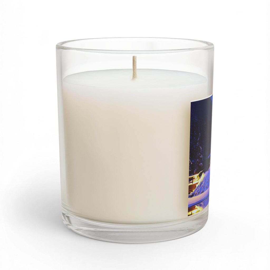 Cozy Snowy Cabin Glass Candle | 11oz