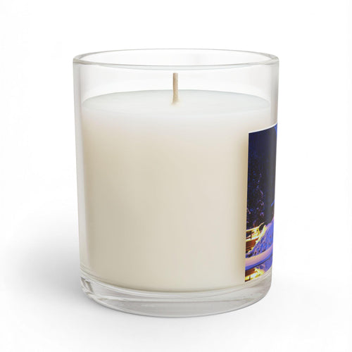 Cozy Snowy Cabin Glass Candle | 11oz