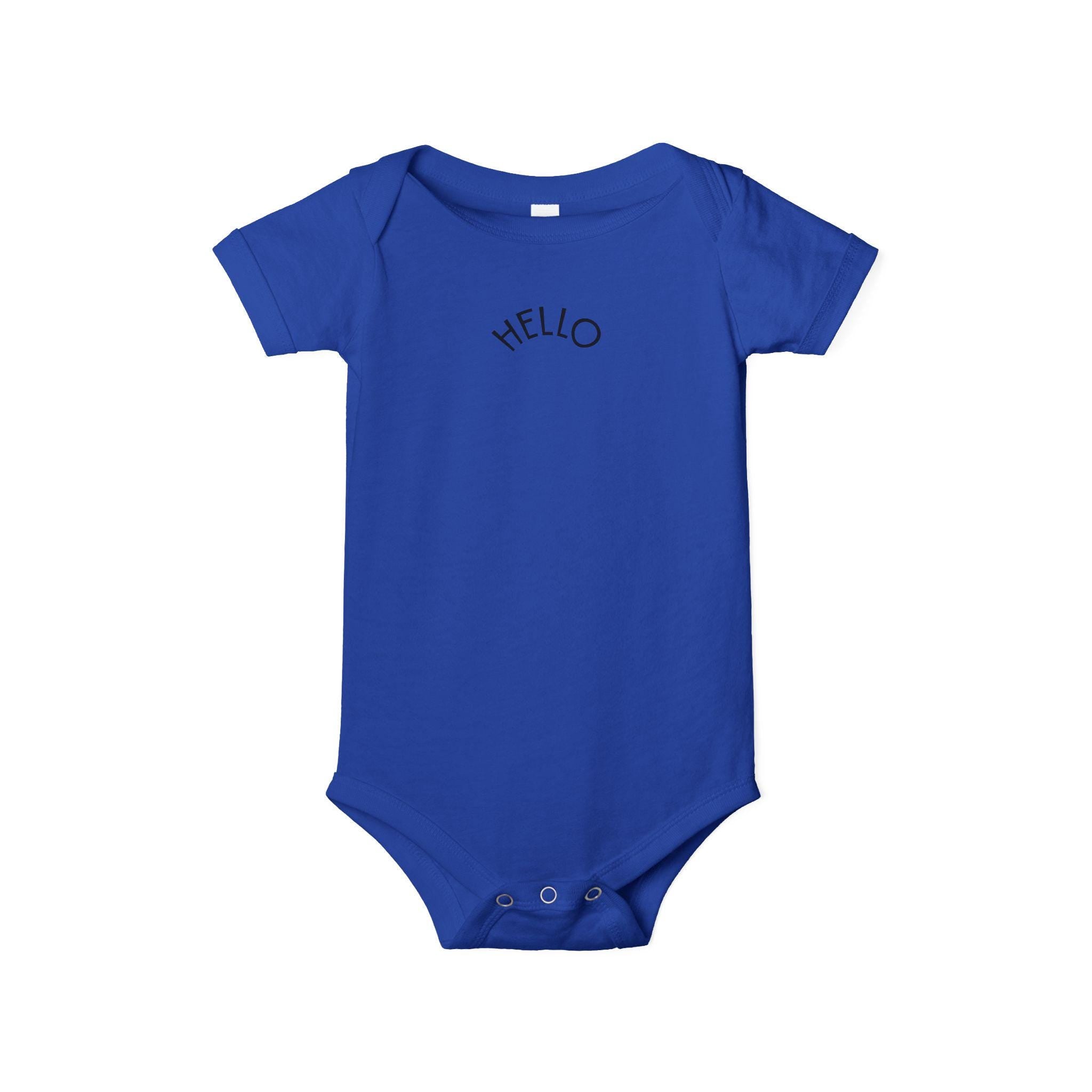 Hello Baby Infant One Piece | Minimal Text Bodysuit
