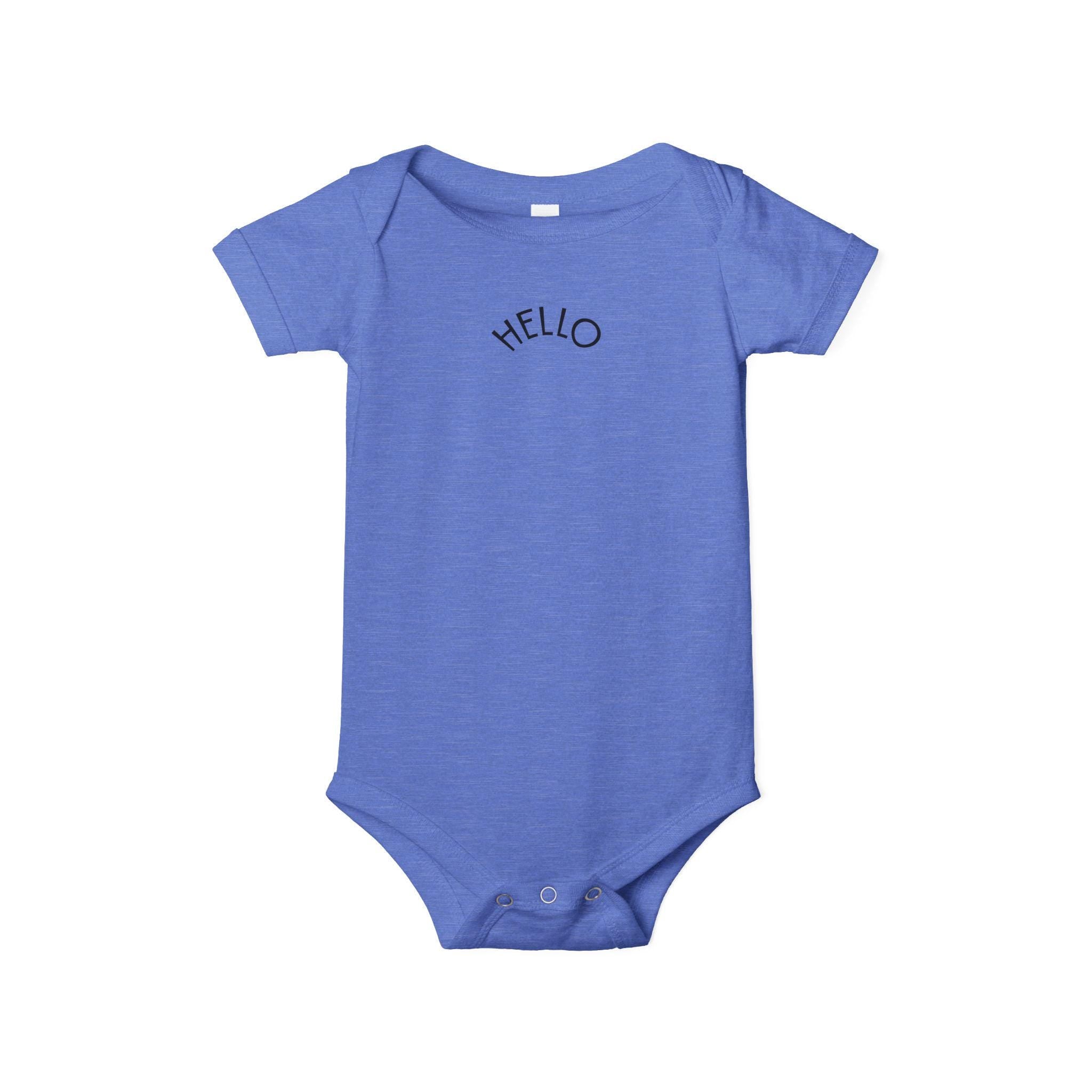 Hello Baby Infant One Piece | Minimal Text Bodysuit