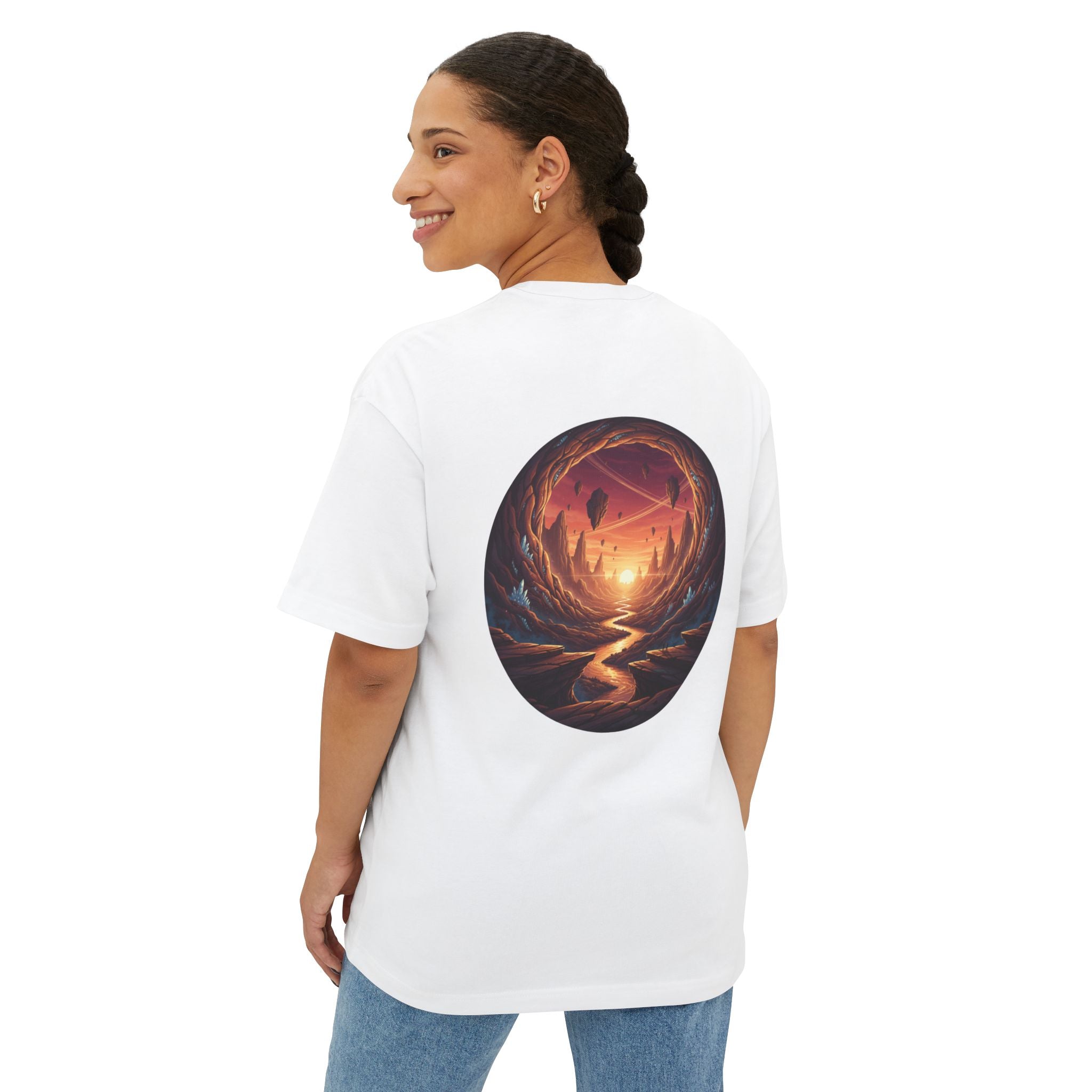 Boxy Tee — Sunset Portal Landscape Tee
