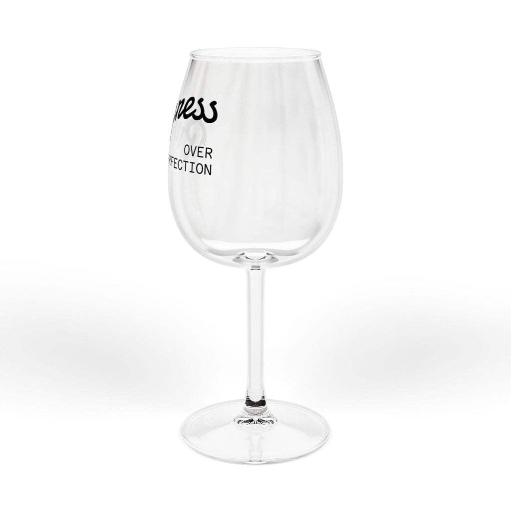Progress Over Perfection Wine Glass | 12oz Motivational Stemware