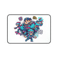 Cartoon Gamer Crew Desk Mat | Colorful Video Game Characters Mouse Pad
